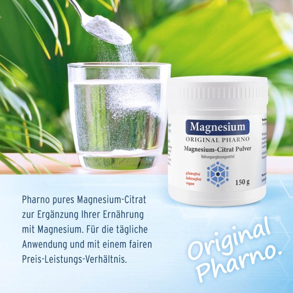 Magnesium citrate 1Magnesium-Citrat 150 g Etikett50 g label